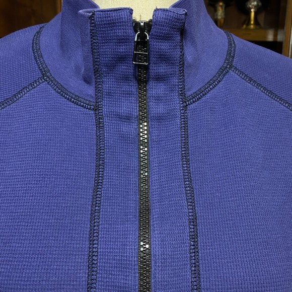 Spa by Chicos 100% Cotton 2 side pockets Jacket Size 3(XL) Blue - Picture 3 of 6